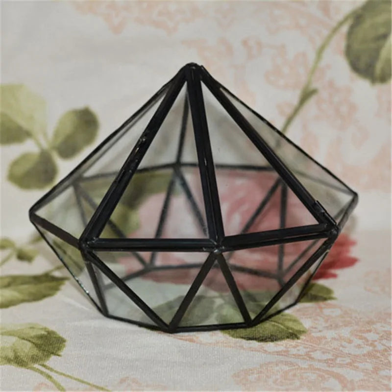 Diamond Shape Hanging Glass Terrarium