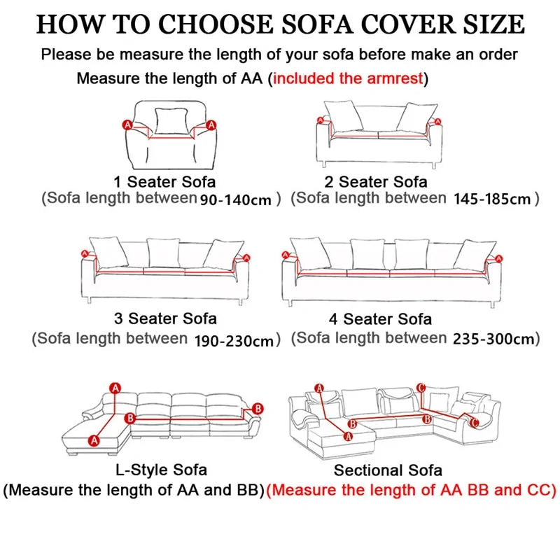 Elastic Spandex Sofa Cover Protector