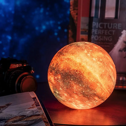 3D Print Color Changing Moon Lamp